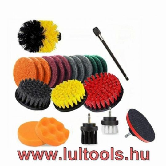 Tisztító kefe készlet fúróhoz 22 db. KD10667