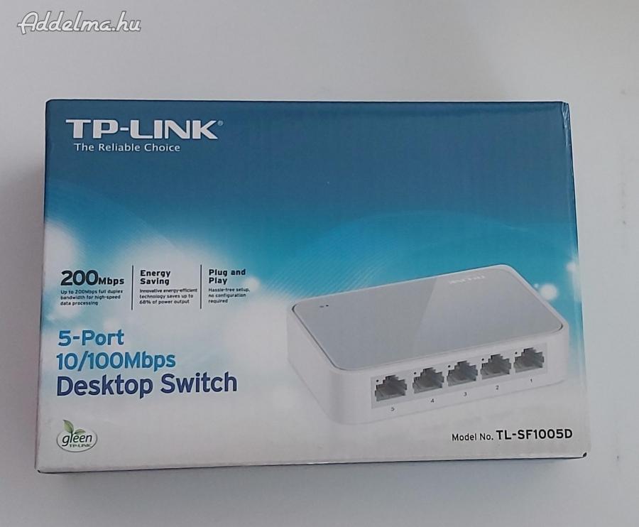 TP Link TL-SF1005D 5 port 10/100Mbps switch új