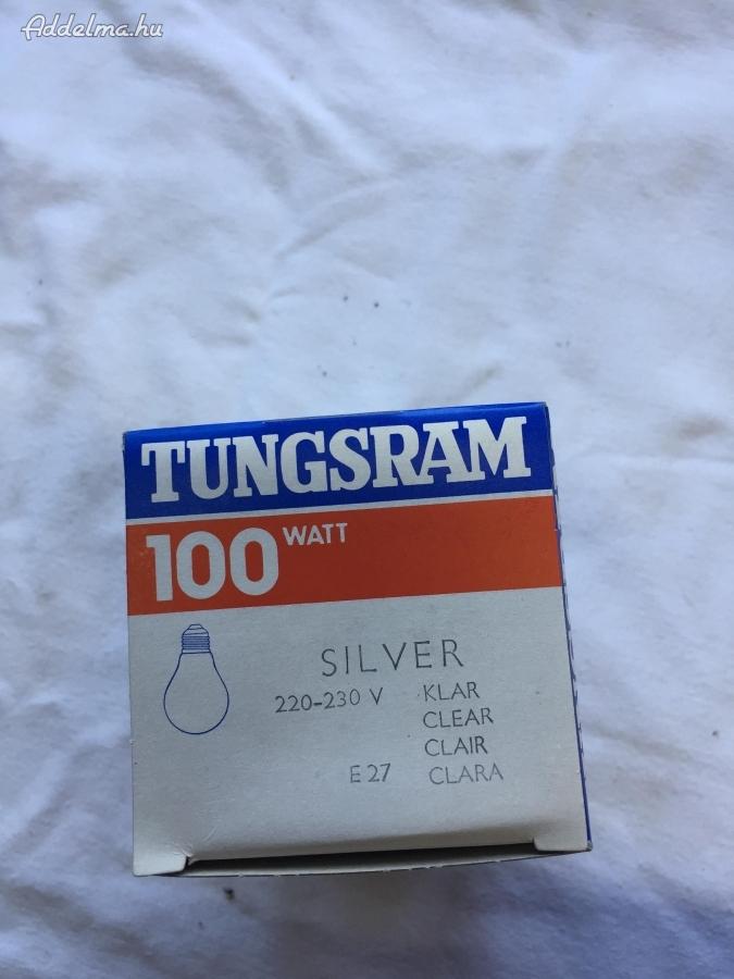 Tungsram 100 W os E 27-es Tető tükrös ezüstszínű izzó