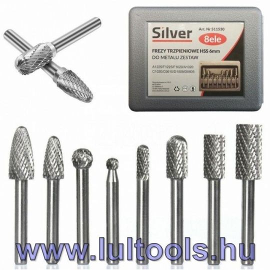 Turbómaró készélet 6 részes fémhez és alumíniumhoz Silver