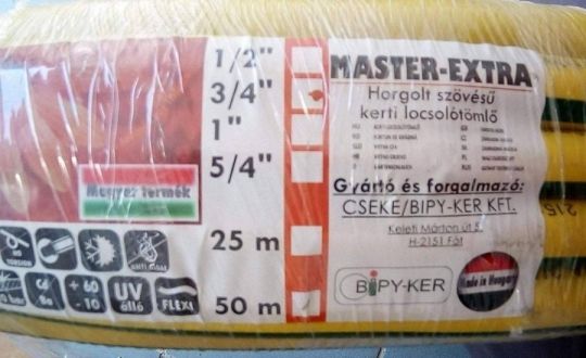 Új  Cseke Master extra csavarodásmentes locsolótömlő