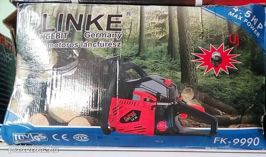 Új Flinke FK-9990 Benzines Láncfűrész 4, 5 lóerős eladó