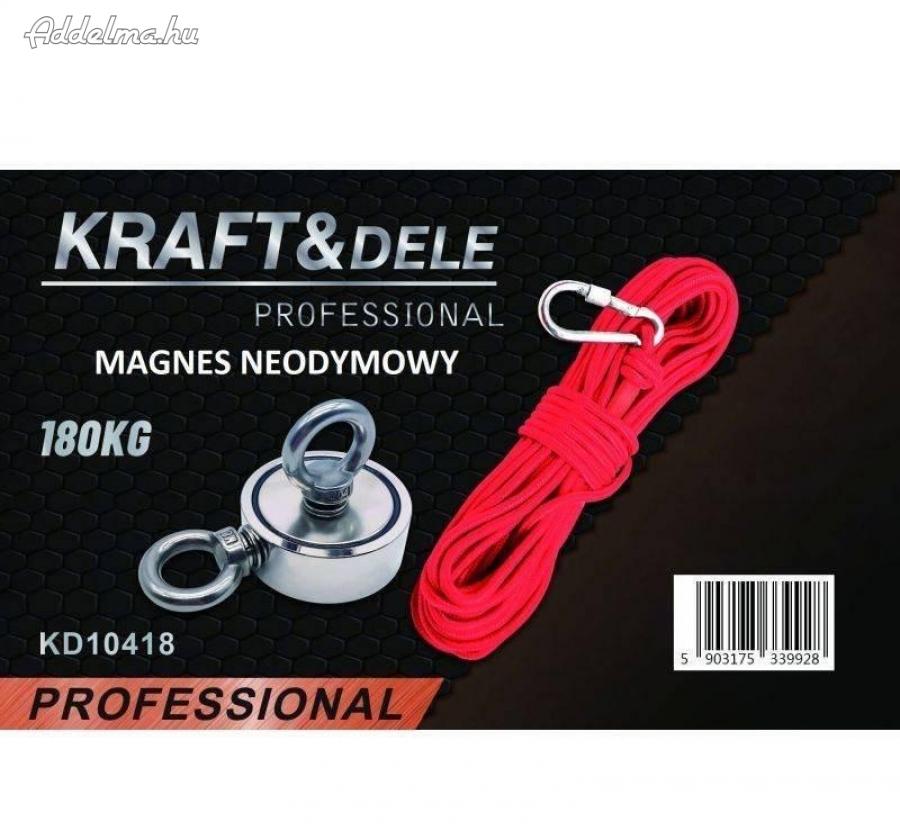 Új Kraft&Dele KD10418 Horgászmágnes készlet 180kg-os eladó