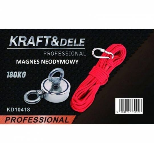 Új Kraft&Dele KD10418 Horgászmágnes készlet 180kg-os eladó