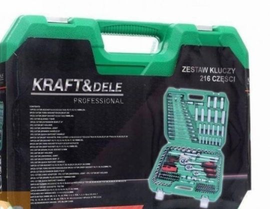 Új Kraft&dele kd307 Racsnis dugókulcs,krova készlet 216db-os e