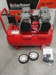 Új Krischner 50 Literes olajmentes, csendes kompresszor 1750W eladó