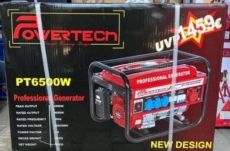 Új Powertech PT6500W benzines áramfejlesztő aggregátor eladó