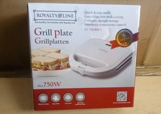 Új Royalty Line elektromos grill és szendvics sütő 750W eladó