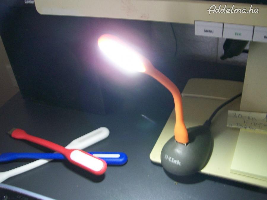 USB flexibilis lámpa 4 darab együtt, fehér fényű. MPL 1435