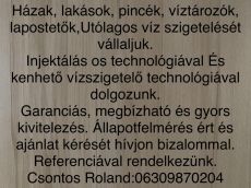 Utólagos vízszigetelés t vállalunk.!