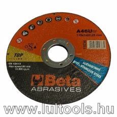 Vágókorong fémhez 115x1.0x22.23mm Beta.,,.,.,.,.
