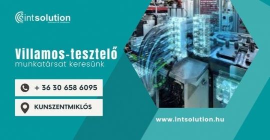 Villamos tesztelő kollégákat keresünk