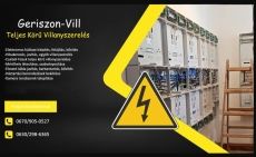 Villanyszerelés Győr, Pápa és környéke