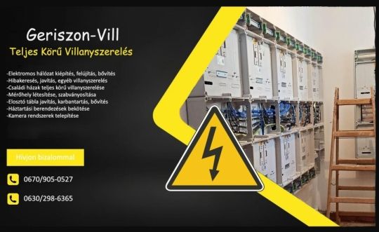 Villanyszerelés Győr, Pápa és környéke