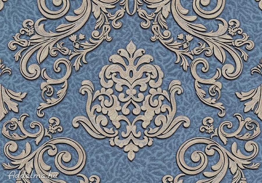 Vinil tapéta Smaragdszürke-kék dekor Art.6-1146