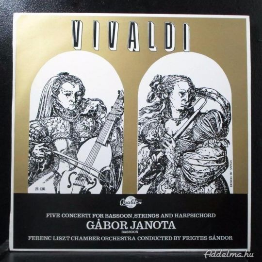 Vivaldi - Koncertművek fagottra, vonósokra, csembalóra, LP