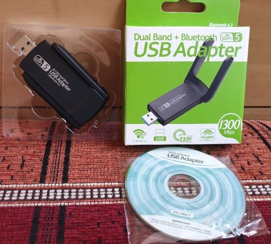 WiFi 5 (Dual 867+400) / Bluetooth 4.2 USB hálózati adapter újszerű