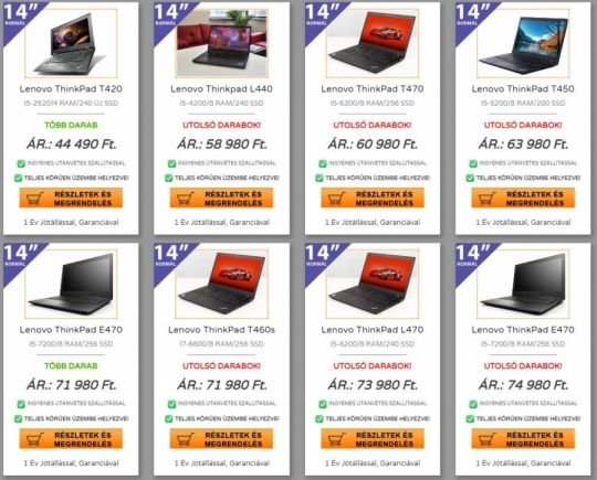Www.Dr-PC.hu Használt laptop: Lenovo ThinkPad L480